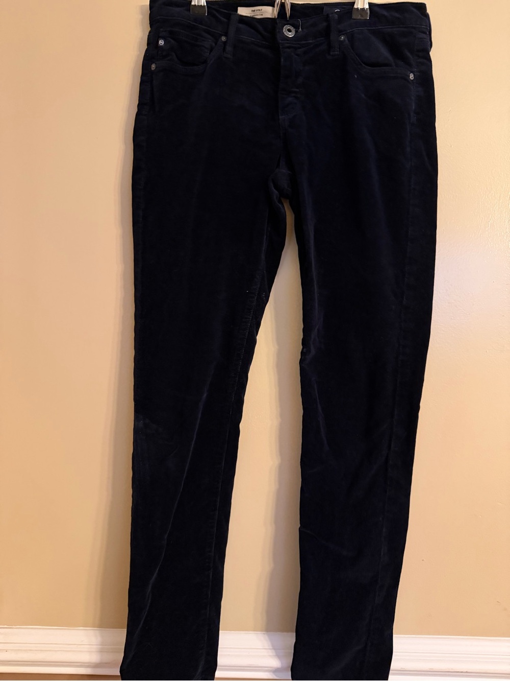 Ag Adriano Goldschmied Skinny Corduroy Pants in Navy